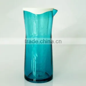 600ml Plastic Pitcher With Fruit Infuser(Blue) thumbnail-1