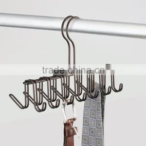 Icegreen Silver Tie and Belt Hanger Hook Accessory Rack for Closet Accessories thumbnail-1