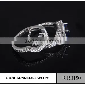 Hot Sale Handmade Engagement CZ Ring 925 Silver With Rhodium Plated Jewelry Wholesale thumbnail-6