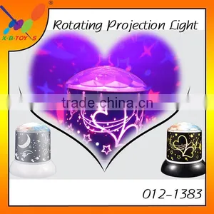 Hot Selling New Year Gift Rotating Projection Light LED Change Colors Projector Night Light With 4 Pcs Batteries or USB Line thumbnail-1