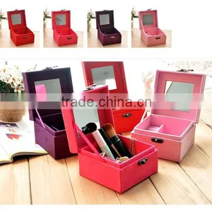 3 Tiers Velvet Make up Tool Box With Good Price thumbnail-4