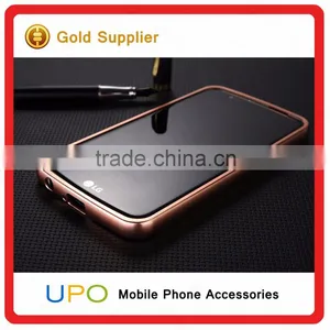 [UPO] Luxury 2 in 1 Metal Aluminum Bumper Electroplating Mirror Back Cover Shockproof Phone Case for LG K7 thumbnail-4