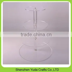 Fashion Table Top Colored Acrylic Wedding Cake Stand Acrylic Cake Stand for Sale thumbnail-2