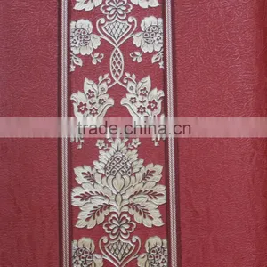 Korea PVC Wallpaper Striped and Floral Designer Wallpaper thumbnail-6