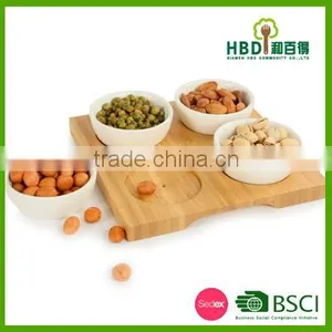 High Quality Hot Selling Bamboo Dessert Plate Wholesale thumbnail-1