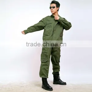 Outdoor Leisure Suit Overalls for Men Green Cotton-padded Jacket thumbnail-5