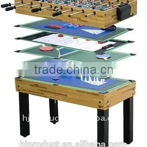 Factory Promotion 12 in 1 Billiard Table, Shuffle Board, Bowling, Poker Card, Chess, Dice, Ring, Backgammon Etc.. thumbnail-1