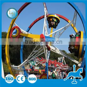 New Products From China! Thrilling Game Rides Ferris Wheel Ring Car for Sale thumbnail-6