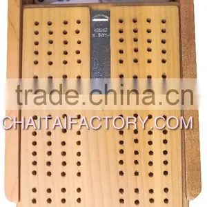 High Quality Dominoes and Cribbage Set in Natural Wood Box thumbnail-2