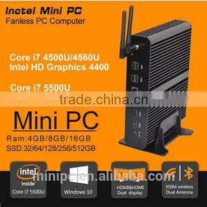 Intel NUC Fanless Computer Core i7 Win 8 Intel Atom Gaming Mini pc thumbnail-1