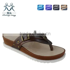 Colorful Hot Sale High Heel Flip Flop PU Casual Slipper and Shoes for Women thumbnail-1