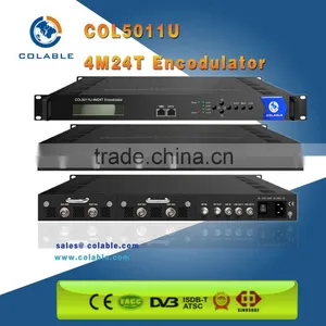 4 CH Hd-mi/sdi to rf Encodulator, H.264/mpeg-2 Encoder Modulator COL5011U-4M24T thumbnail-1