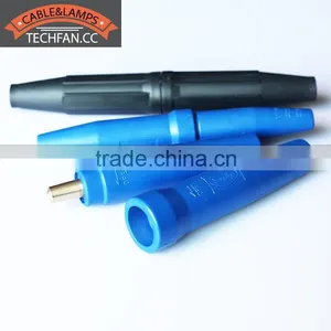 Super Flexible Blue Natural Rubber Brass 300AMP 500AMP Welding Cableplug Tube thumbnail-1