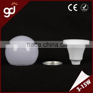 Round Milky Environmental Friendly Plastic and Aluminum PC Bulb Parts thumbnail-2