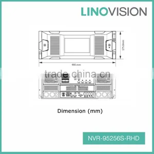 256CH 4U up to 8MP With Redundant Power Supply Module Adopted Super NVR, Support RAID thumbnail-2