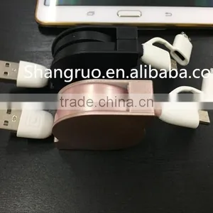 2 in 1 Retractable Cable USB Cable Smart Size Fashionable Style thumbnail-1