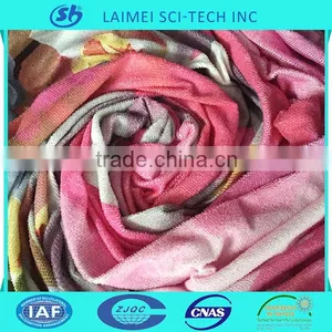 Chinese Factory Polyester Printed Make-to-order Microfiber Towel Fabric for Bedding thumbnail-1