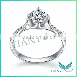 Moissanite 89 Facets Forever Brilliant Jewelry Moissanite 1 Carat Ring Anniversary Rings thumbnail-1