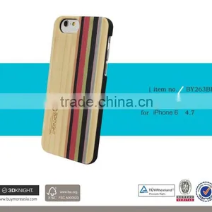 3D Knight Factory Wholesale OEM ODM Custom Hard Back Real Rosewood Wooden Mobile Phone Cover for IPhone 6s Wood Bamboo Case thumbnail-6