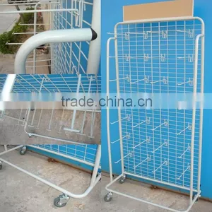 Etail Stores 4-side Lighted Spinner Display Rotating Cell Phone Accessories Display Rack Plastic Peg Board Display Rack thumbnail-1