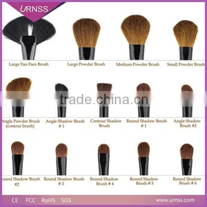 Wholesale Makeup Brush 7 Pcs Cosmetic Brush Set Luxury Gold Aluminum Handle Private Label thumbnail-3