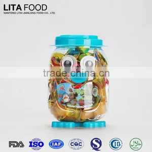 China Wholesale Snacks!100pcs Assorted Mini Cup Jelly Candy in Cute Animal Jar thumbnail-1