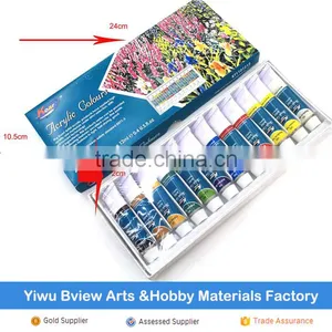 Artist Quality 12x12ml Acrylic Color Acrylic Paints Set thumbnail-1
