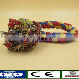 Hot Sale Fashion Dog Puppy Pet Cotton Braided Bone Rope Chew Knot Toy Brand New thumbnail-1