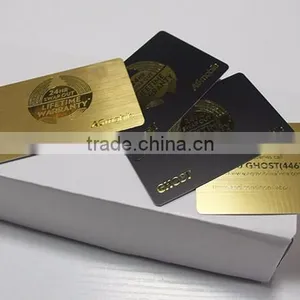 PVC Magnetic Stripe PVC Embossed Gold Business Card thumbnail-2