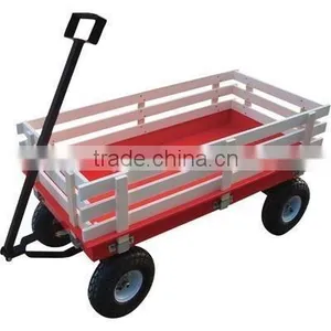 Children Wooden Hand Pull Cart thumbnail-3