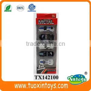 Die Cast Free Wheel Car 5pcs Police Vehicles thumbnail-1