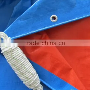 Waterproof Fireproof PVC Tarpaulin Tent Fabric Polyethylene Tarp Roll thumbnail-4