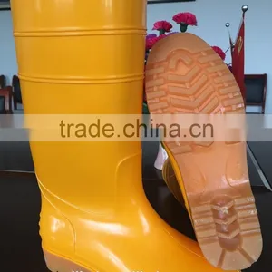 Fashion Yellow Pvc Rain Boots, Cheap Work Shoes thumbnail-2