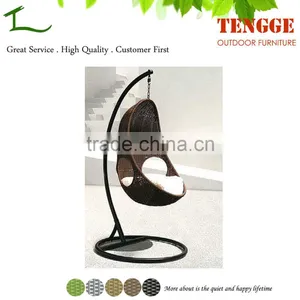 YH-7100 Egg Shape Cool Style Outdoor Swings PE Rattan Chair thumbnail-1