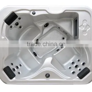 6 Person Party Garden Spa Massage Bathtub With Glass Holder thumbnail-5