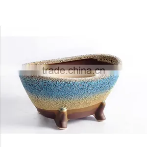 New Design Large Caliber Meaty Plants Ceramic Outdoor Planters thumbnail-4
