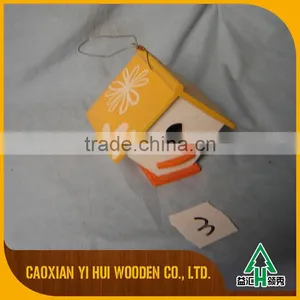 Decorative Colorful Wooden Bird House Feeder thumbnail-2