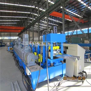 Road Guardrail Fence Post Roll Forming Machine thumbnail-1