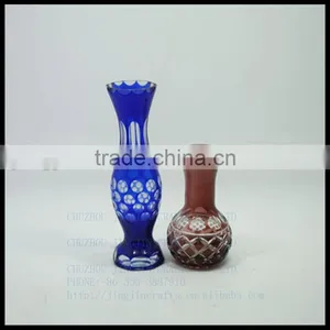 2017 New Arrival Overlay Single Flower Glass Vase thumbnail-6