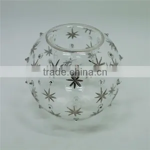 Home Wedding Sphered Glass Candle Holder Tealight Candle Holder thumbnail-3