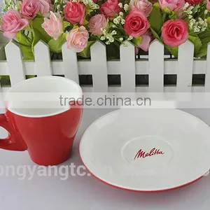 Chaozhou Wholesale Ceramic New Cup Manufacturer, Porcelain Coffee Tea Cup Saucer Set thumbnail-1