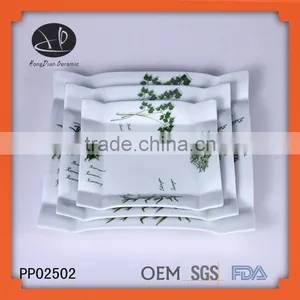 High-end Decal White Ceramic Plate,dinner Set,new Design Ceramic Dinner Sets thumbnail-1