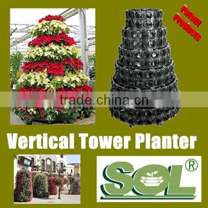 Strawberry Vertical Gardening Tower Pots Vertical Tower Garden Flowers Vertical Hydroponic Tower thumbnail-1