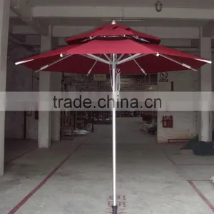 Round Patio Side Garden Parasol Umbrella thumbnail-1