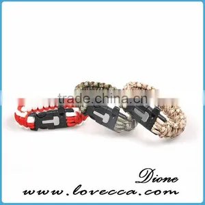 New Fashion Military 7 Strands Cheap Paracord Survival Bracelet for Outdoor Sport thumbnail-1