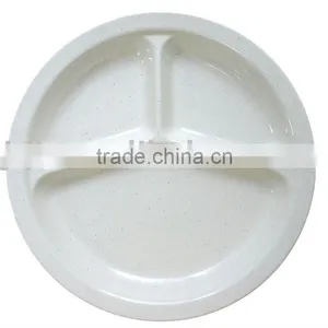 100% Melamine Plate Melamine Snack Tray With 3components thumbnail-1