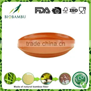 OEM Available Diswasher Safe Green Lifestyle Bamboo Fiber Serving Tray thumbnail-5