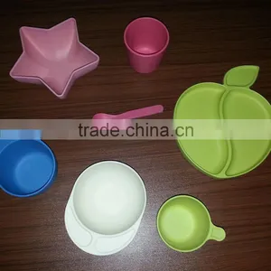 Cartoon Pattern Best Selling Items Bamboo Fiber Kids Dinnerware Sets thumbnail-1