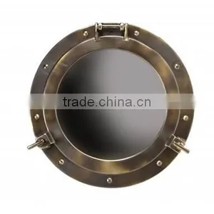 Brass Antique Wall Mirror thumbnail-1