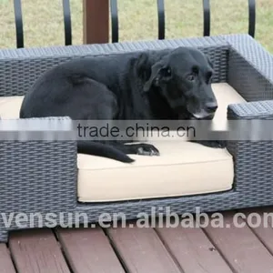 Luxury Rattan Pet Dog Beds thumbnail-1